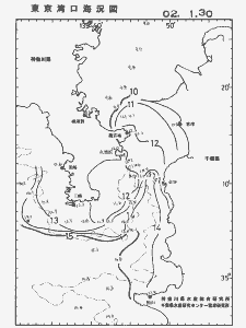 東京湾口海況図(2002/01/30)