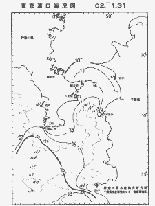 東京湾口海況図(2002/01/31)
