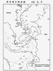 東京湾口海況図(2002/02/05)