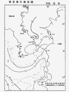 東京湾口海況図(2002/02/06)