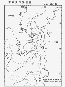 東京湾口海況図(2002/02/16)