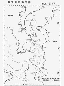 東京湾口海況図(2002/02/17)