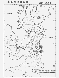 東京湾口海況図(2002/02/21)