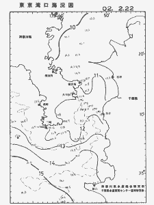 東京湾口海況図(2002/02/22)