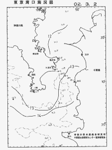 東京湾口海況図(2002/03/02)