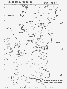 東京湾口海況図(2002/03/11)