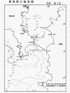 東京湾口海況図(2002/03/13)