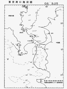 東京湾口海況図(2002/03/25)