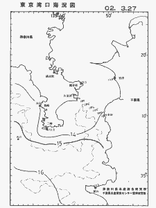 東京湾口海況図(2002/03/27)