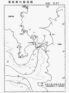 東京湾口海況図(2002/03/31)