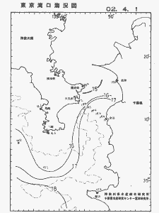東京湾口海況図(2002/04/01)