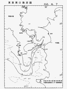 東京湾口海況図(2002/04/07)
