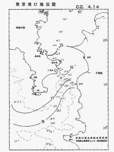 東京湾口海況図(2002/04/14)