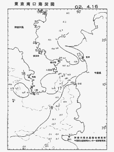 東京湾口海況図(2002/04/16)