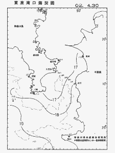 東京湾口海況図(2002/04/30)