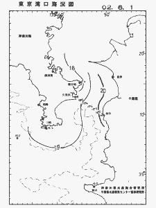 東京湾口海況図(2002/06/01)