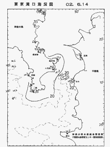 東京湾口海況図(2002/06/14)