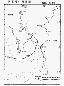 東京湾口海況図(2002/06/16)