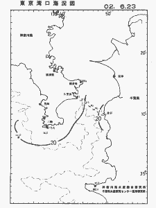 東京湾口海況図(2002/06/23)