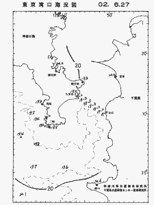 東京湾口海況図(2002/06/27)