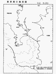 東京湾口海況図(2002/06/30)
