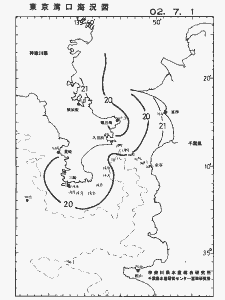 東京湾口海況図(2002/07/01)