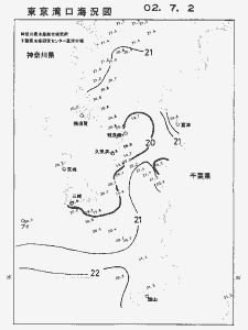 東京湾口海況図(2002/07/02)