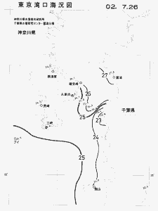 東京湾口海況図(2002/07/26)