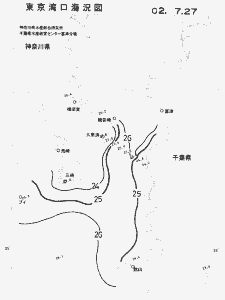 東京湾口海況図(2002/07/27)
