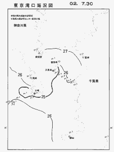 東京湾口海況図(2002/07/30)