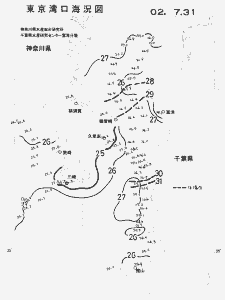 東京湾口海況図(2002/07/31)