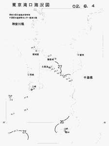 東京湾口海況図(2002/08/04)