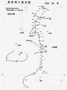 東京湾口海況図(2002/08/05)