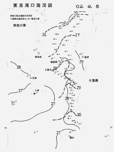 東京湾口海況図(2002/08/06)