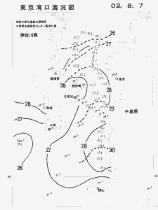 東京湾口海況図(2002/08/07)