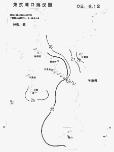 東京湾口海況図(2002/08/12)