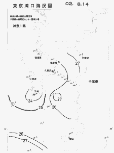 東京湾口海況図(2002/08/14)