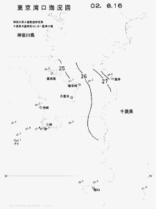 東京湾口海況図(2002/08/16)