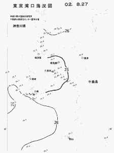 東京湾口海況図(2002/08/27)