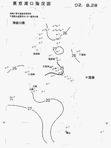 東京湾口海況図(2002/08/28)