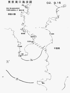 東京湾口海況図(2002/09/16)
