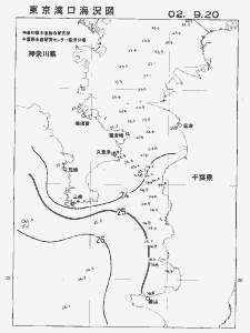 東京湾口海況図(2002/09/20)