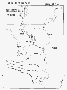 東京湾口海況図(2002/10/14)