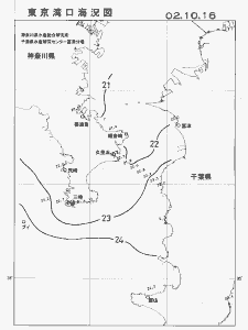 東京湾口海況図(2002/10/16)