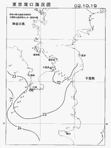 東京湾口海況図(2002/10/19)