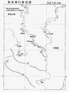東京湾口海況図(2002/10/28)