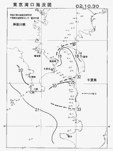 東京湾口海況図(2002/10/30)