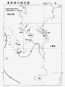 東京湾口海況図(2002/11/05)