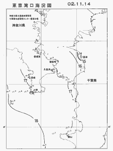 東京湾口海況図(2002/11/14)