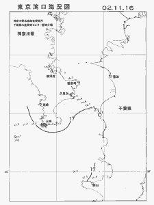東京湾口海況図(2002/11/16)